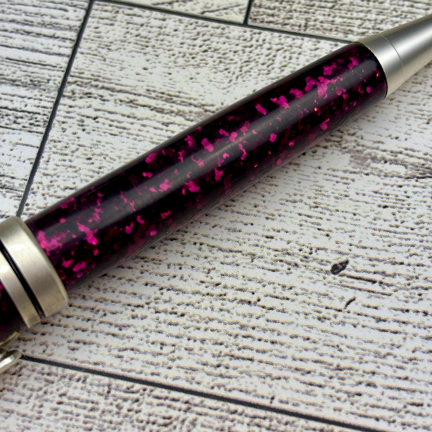 Maroon Glitter Ballpoint Pen