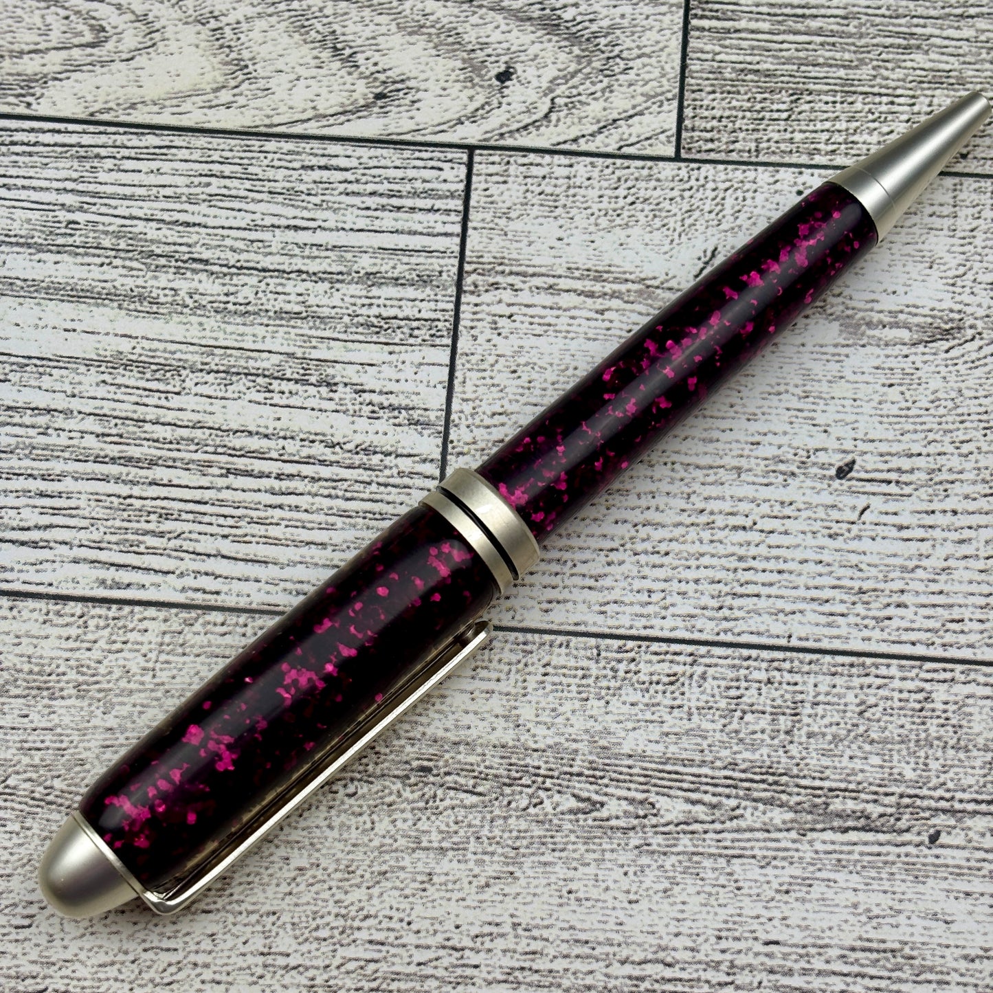 Maroon Glitter Ballpoint Pen