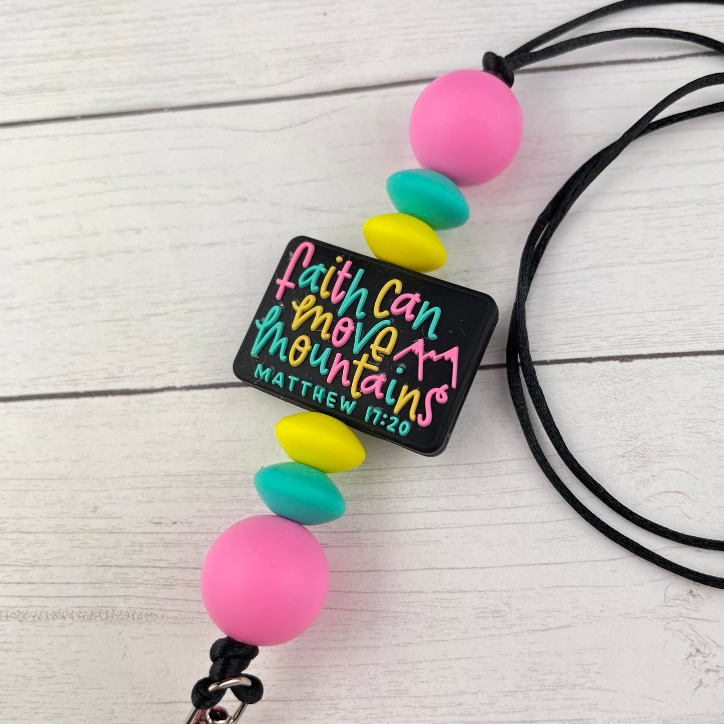 Faith Can Move Mountains Lanyard