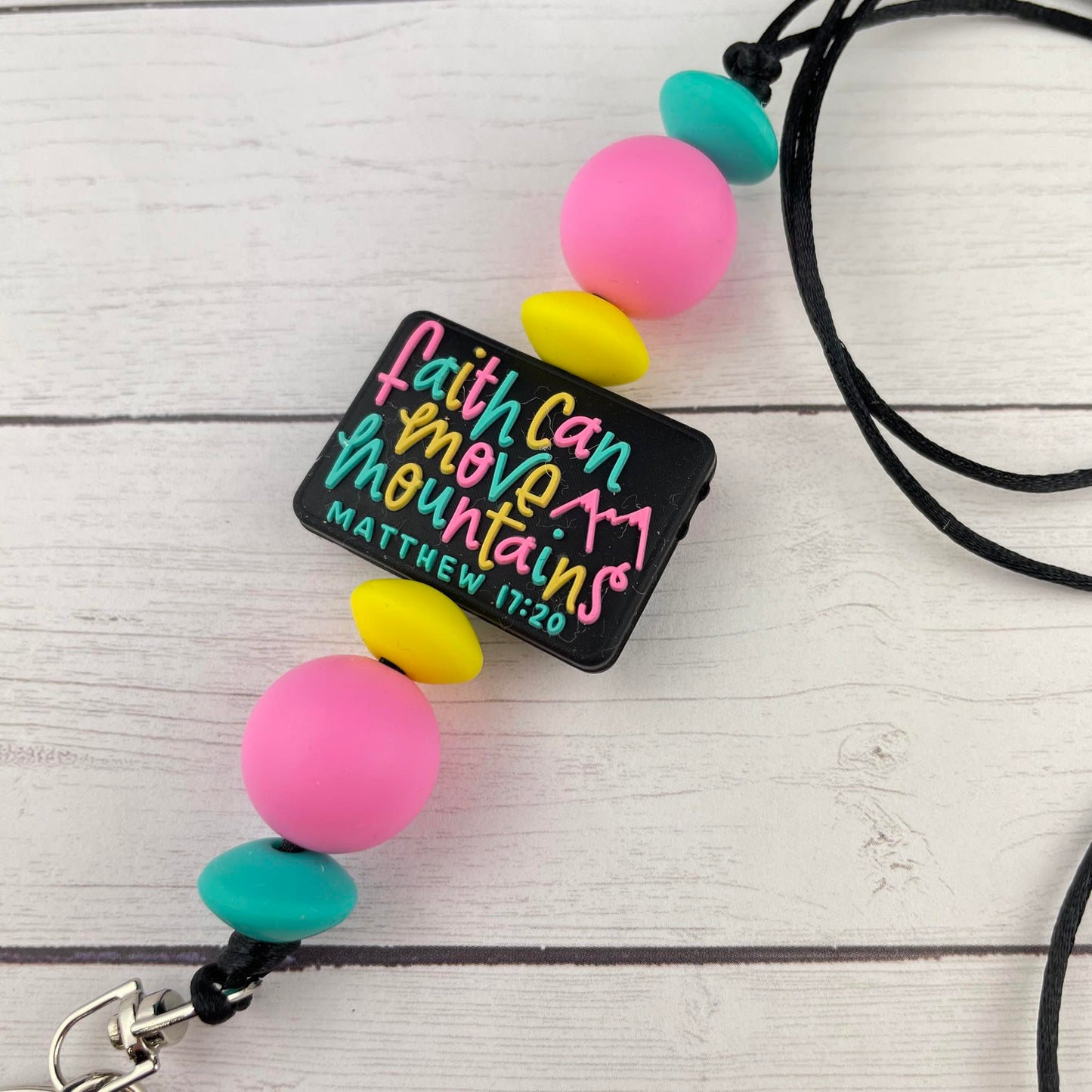 Faith Can Move Mountains Lanyard