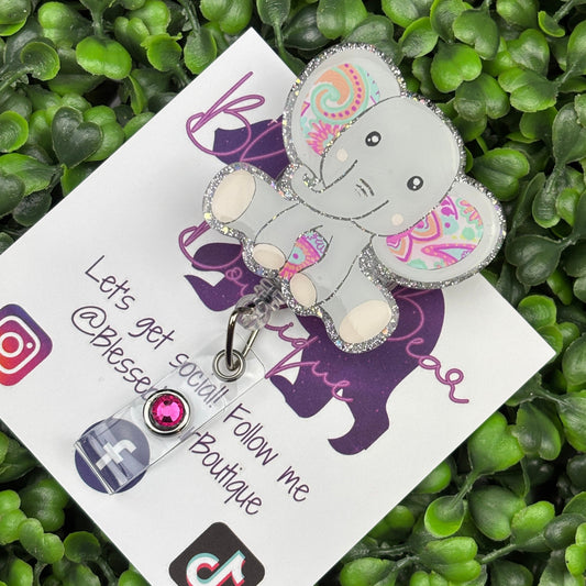 Elephant Badge Reel