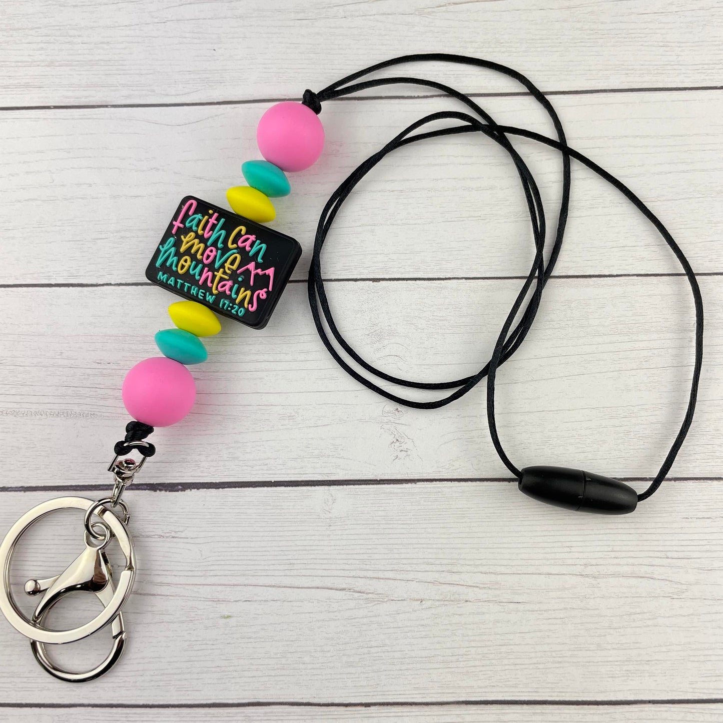 Faith Can Move Mountains Lanyard