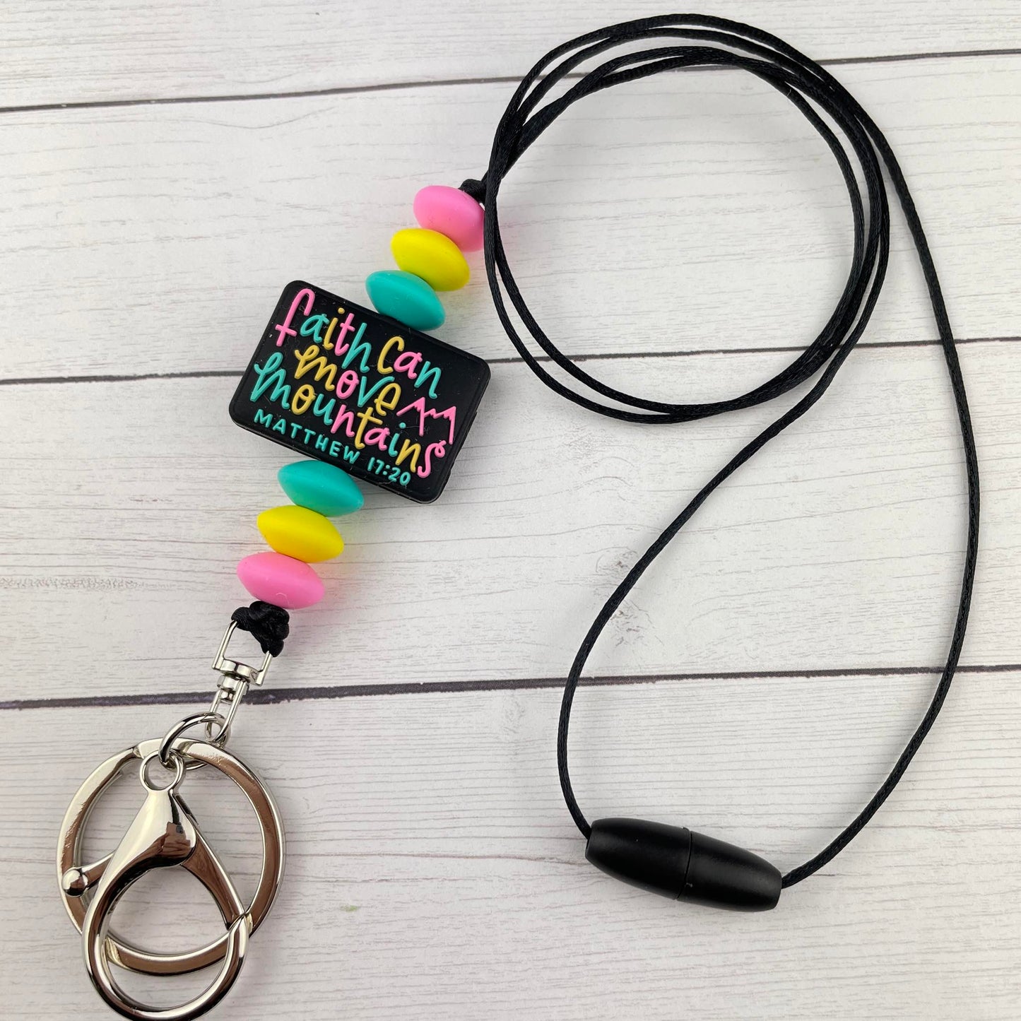 Faith Can Move Mountains Lanyard
