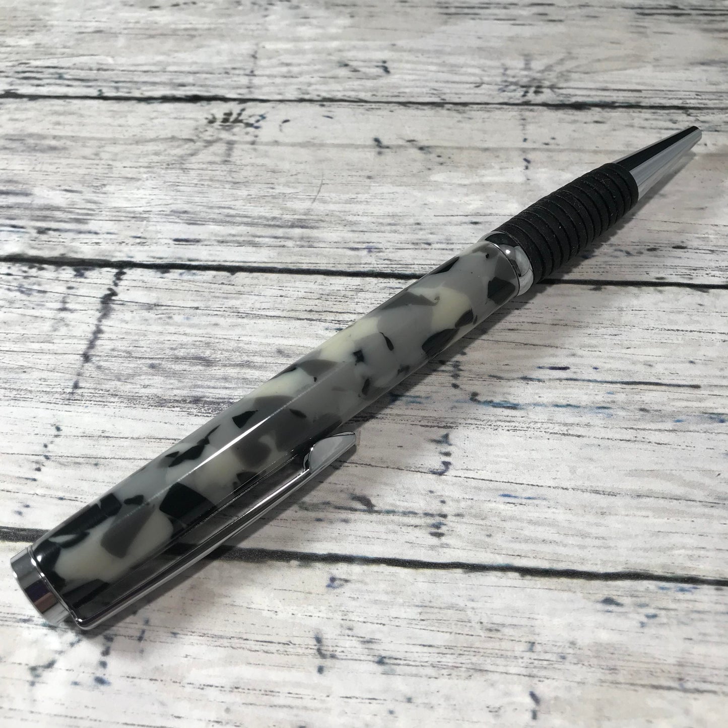 Black, Grey and White Ballpoint Pen - Blessed Bear Boutique