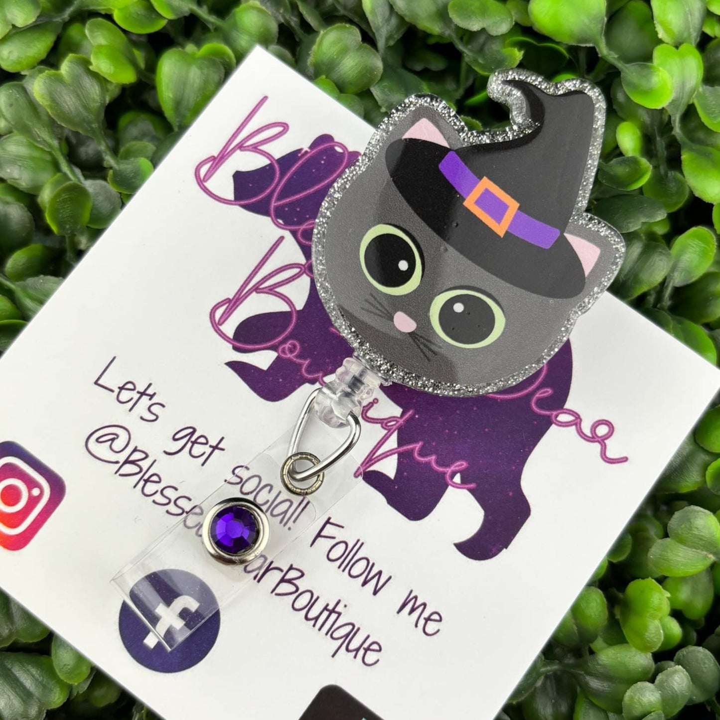 Kitty Witch Badge Reel