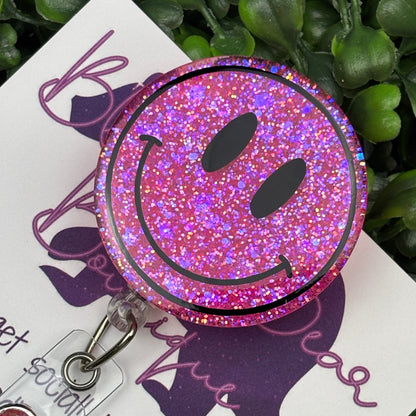 Pink Smile Badge Reel