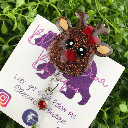 Reindeer Badge Reel