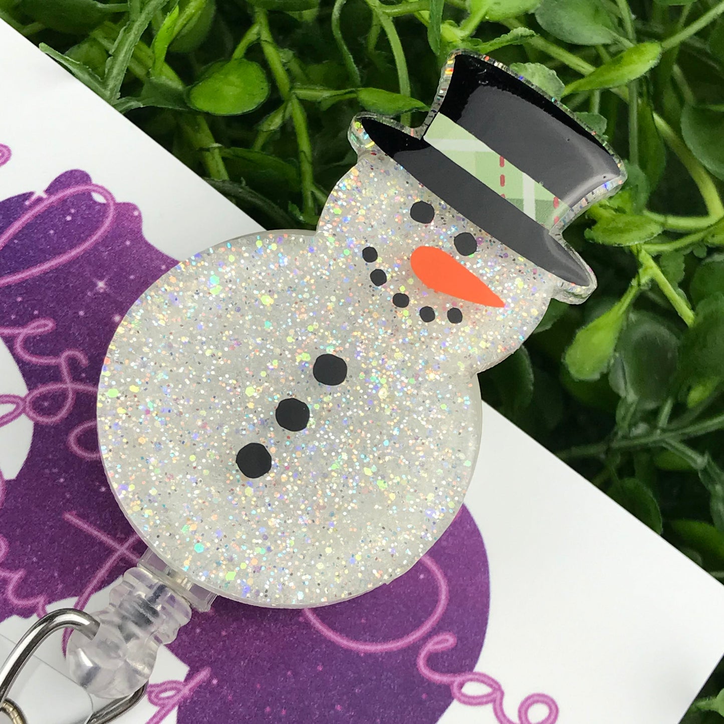 Snowman Badge Reel