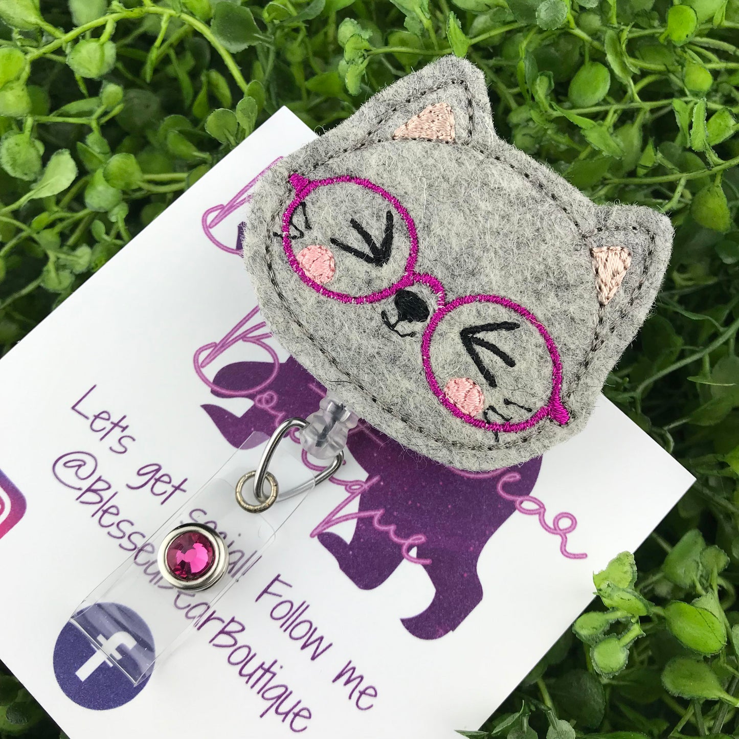 Kitten Badge Reel