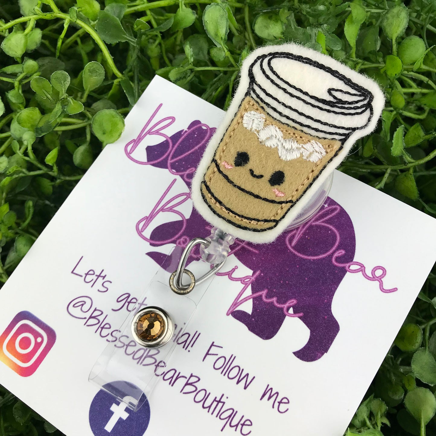 Iced Coffee Badge Reel