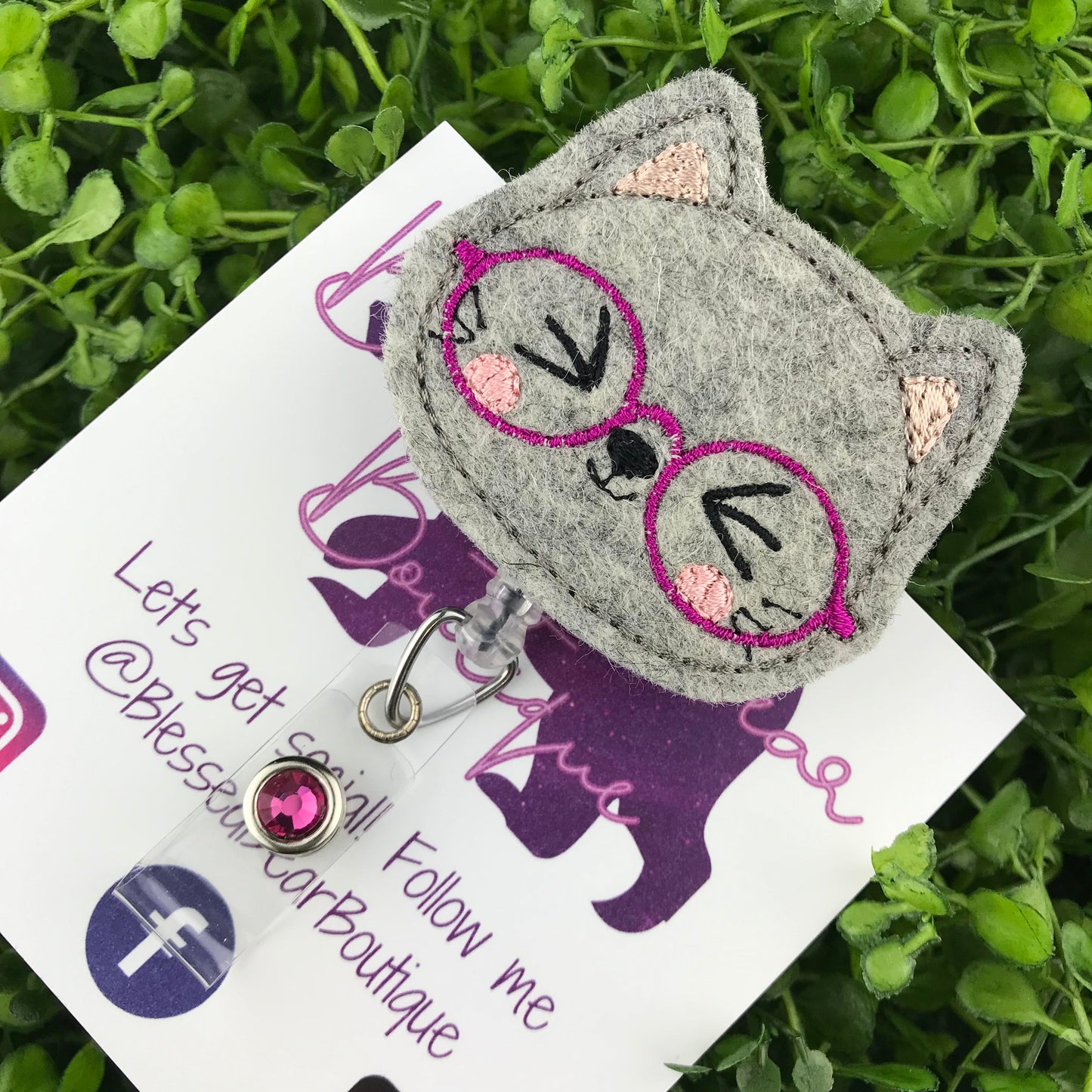 Kitten Badge Reel