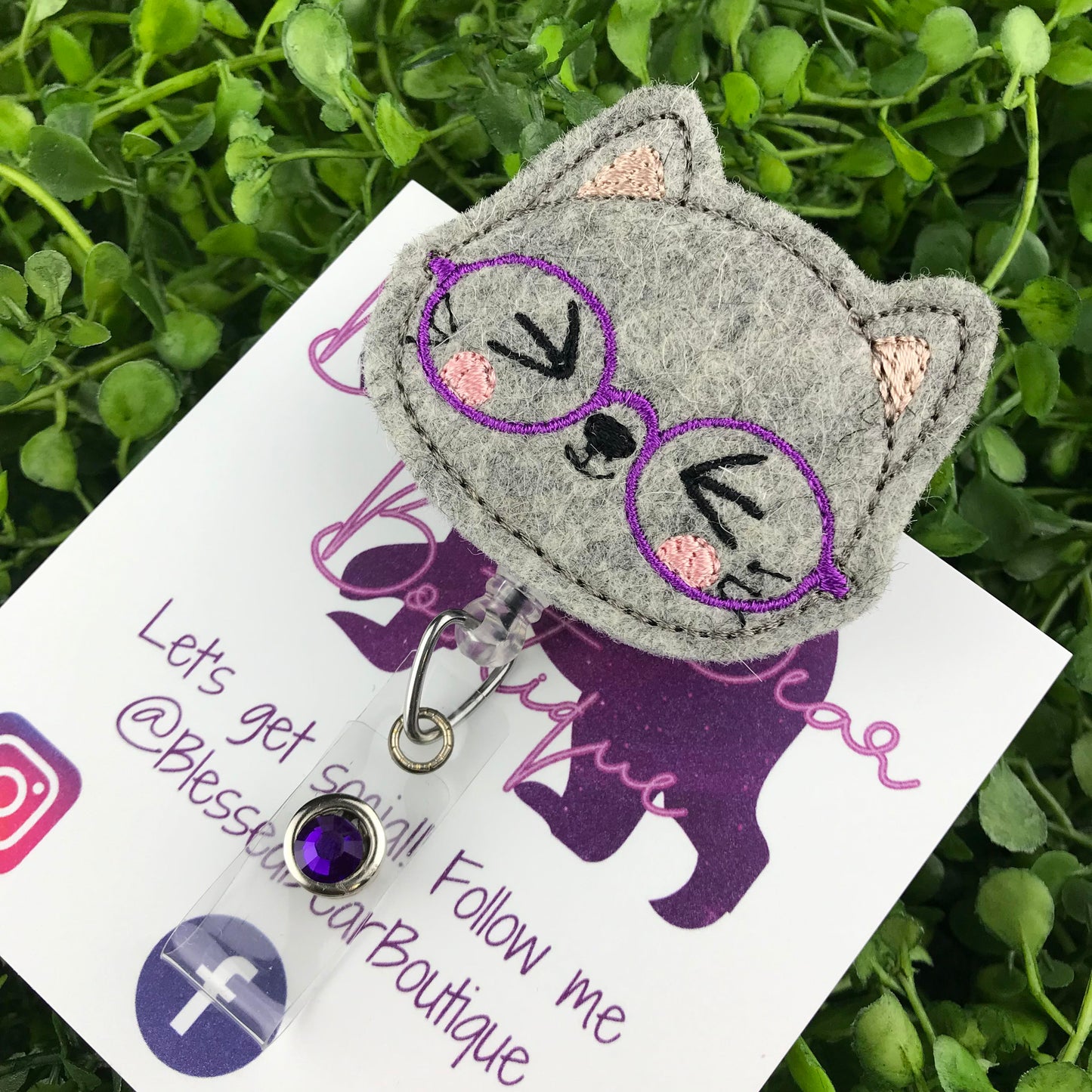 Kitten Badge Reel