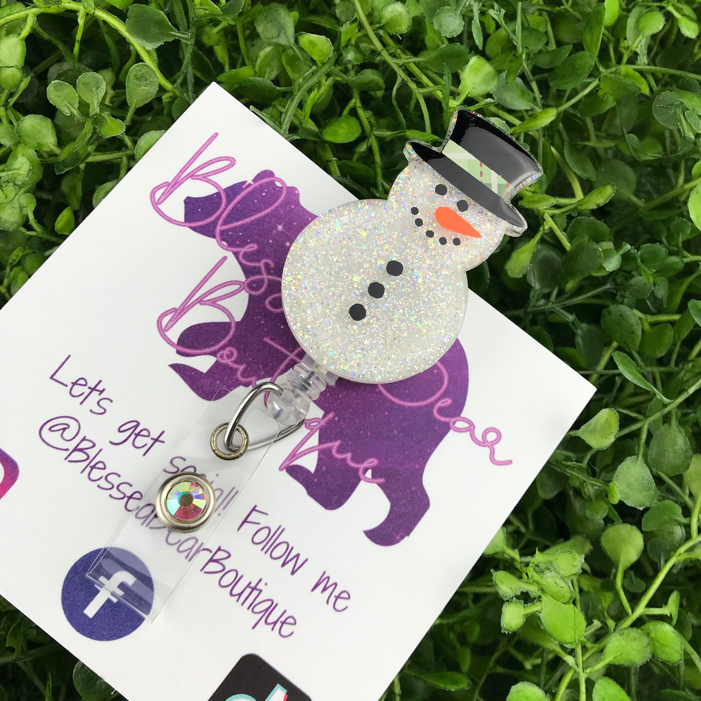 Snowman Badge Reel