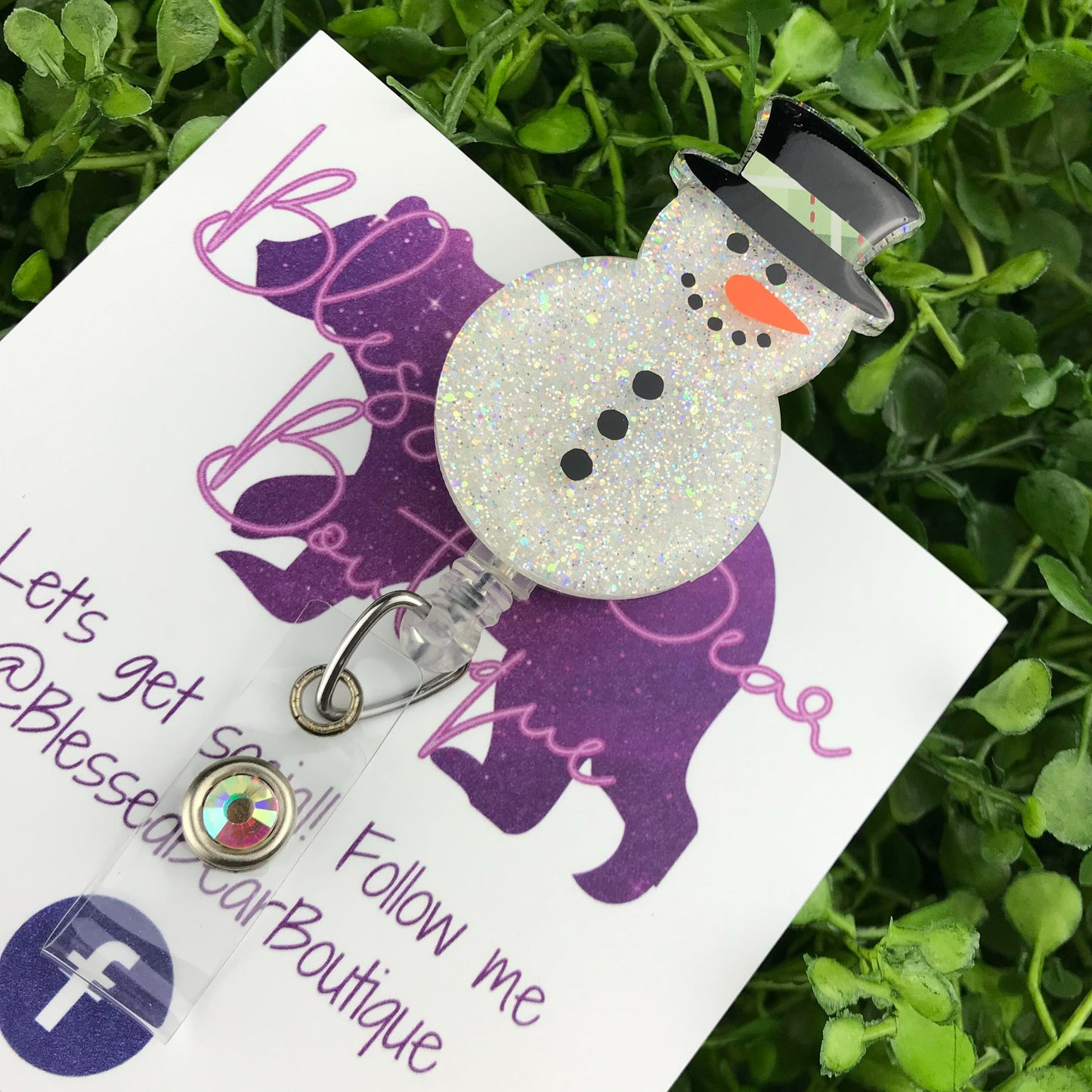 Snowman Badge Reel