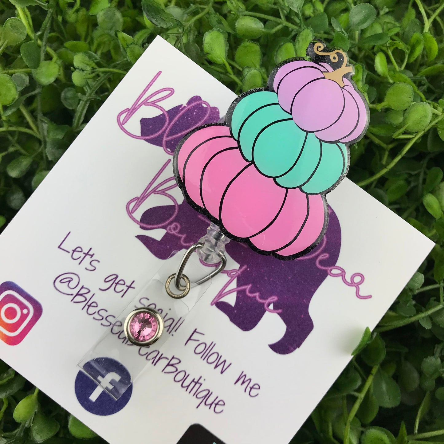 Pastel Pumpkin Badge Reel