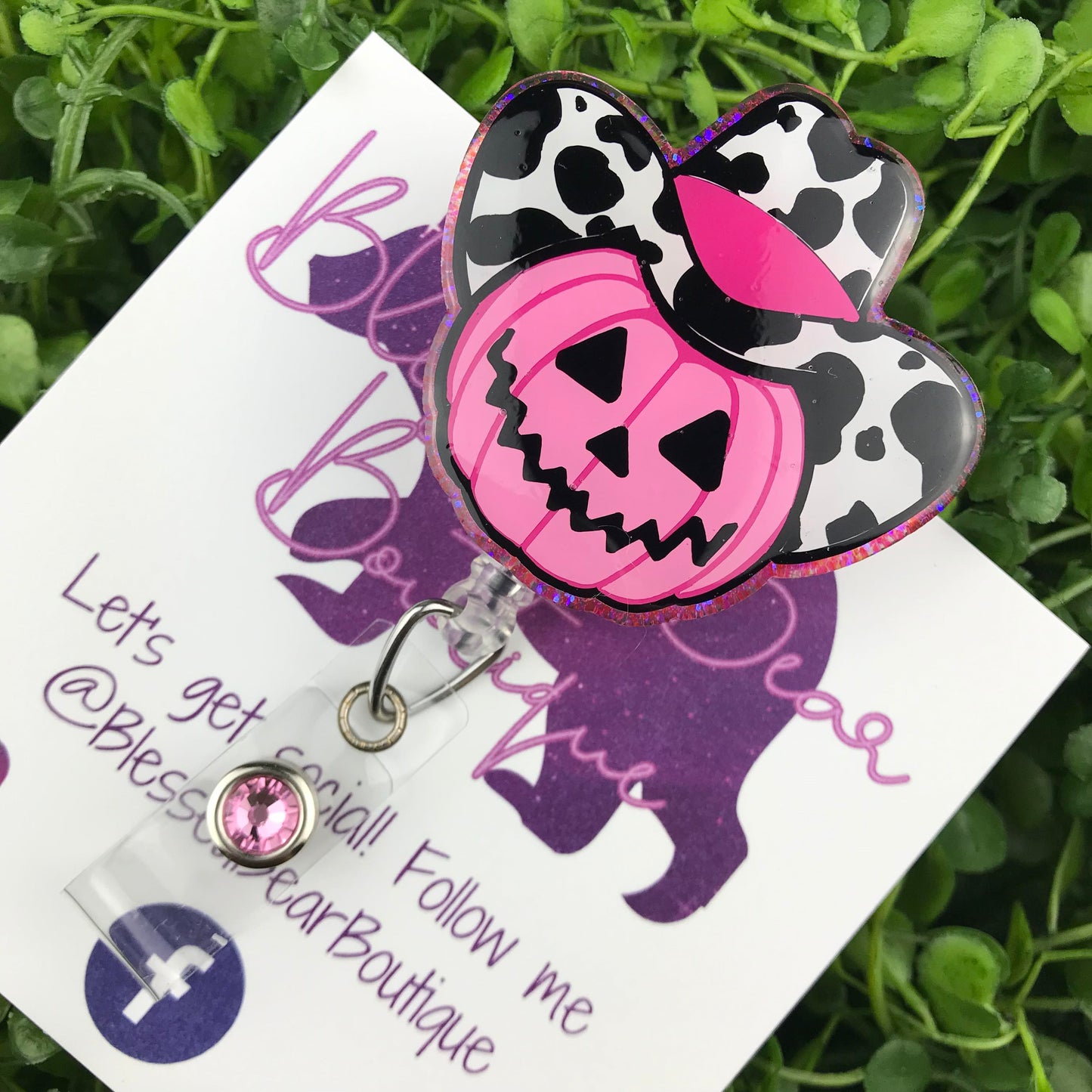 Cowgirl Pumpkin Badge Reel