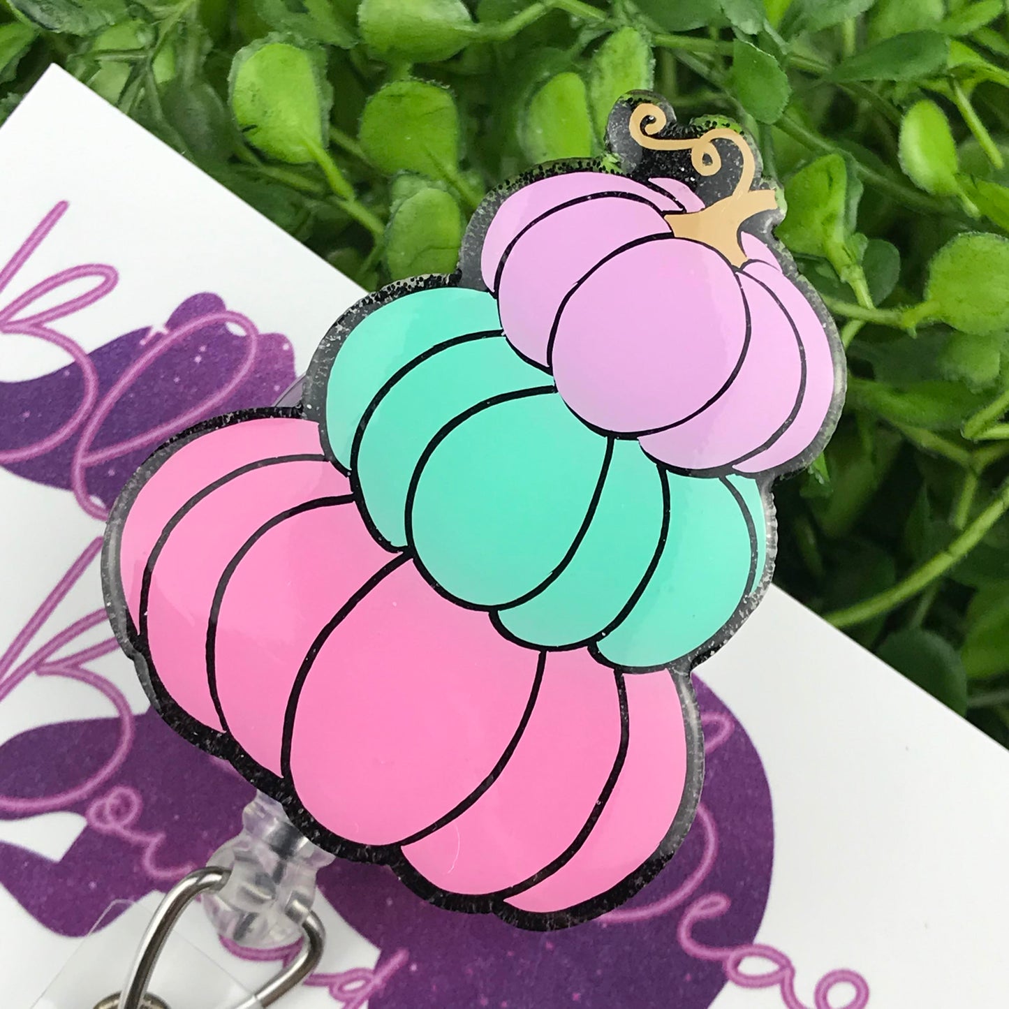 Pastel Pumpkin Badge Reel