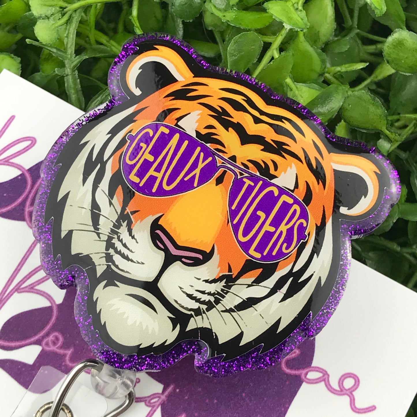 Purple Geaux Tigers Badge Reel