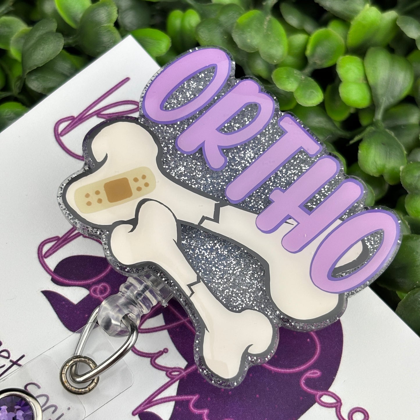 Purple Ortho Badge Reel