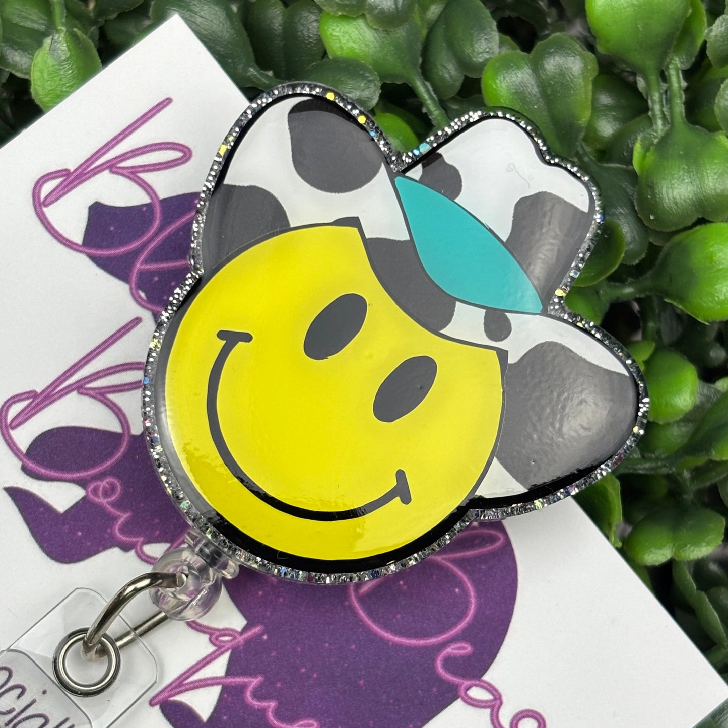 Smiling Cowboy Badge Reel
