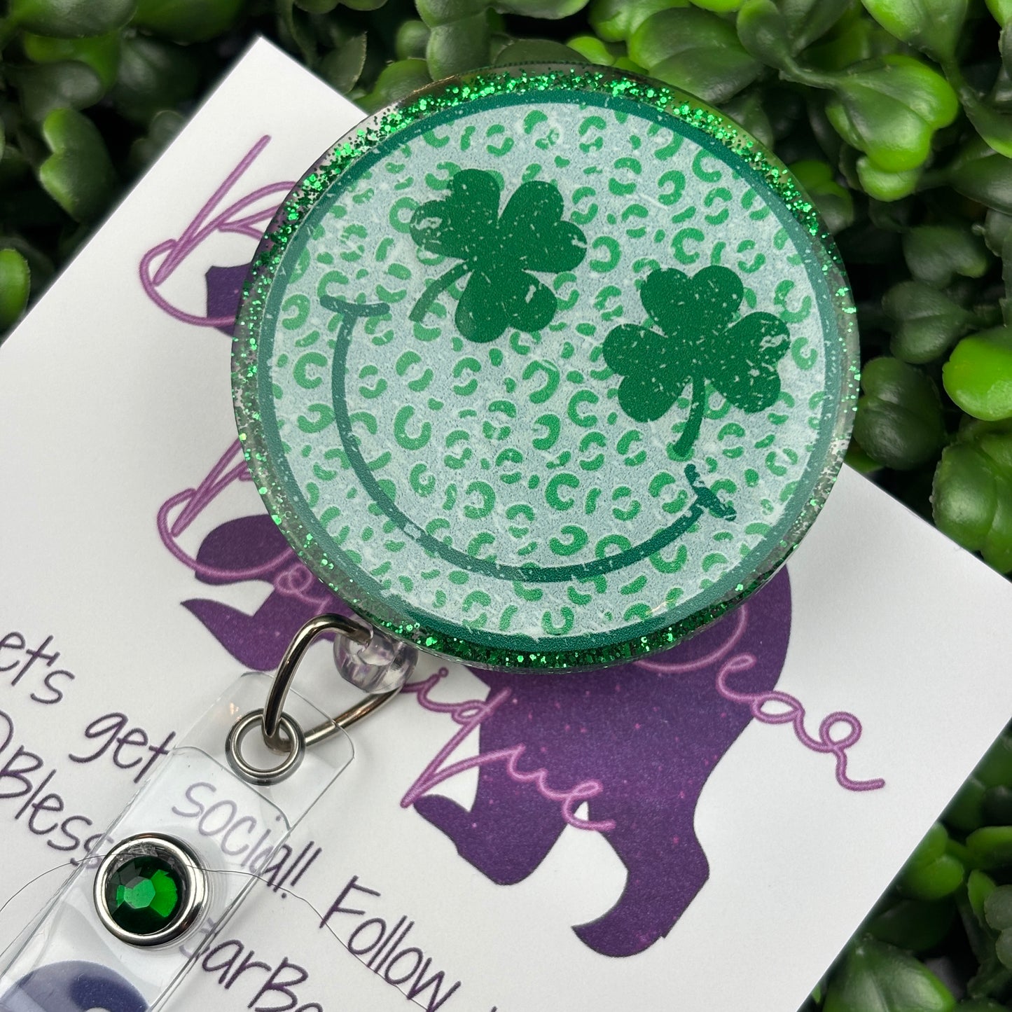 St. Patrick's Day Smiley Badge Reel