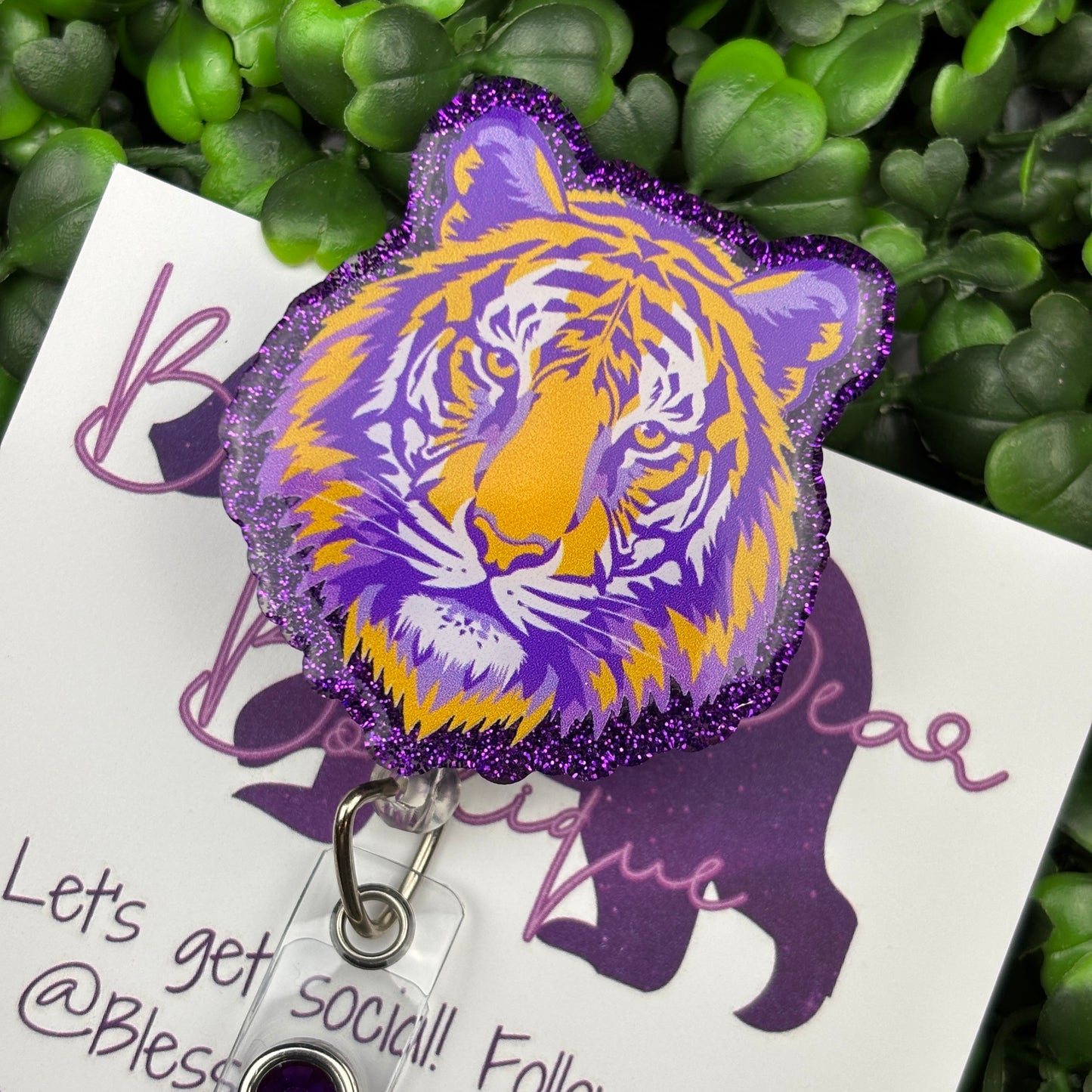 Tiger Head Badge Reel