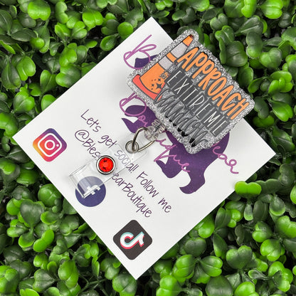 Approach With Extreme Caution Badge Reel