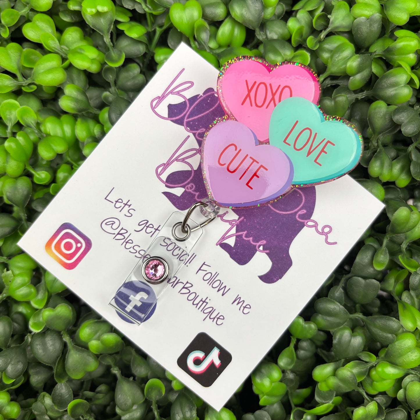 Conversation Hearts Badge Reel