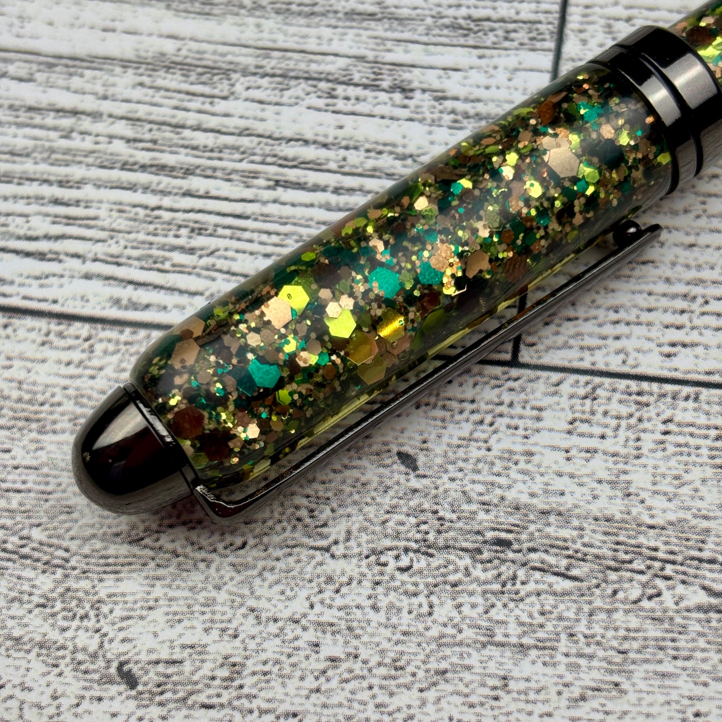 Camouflage Glitter Ballpoint Pen