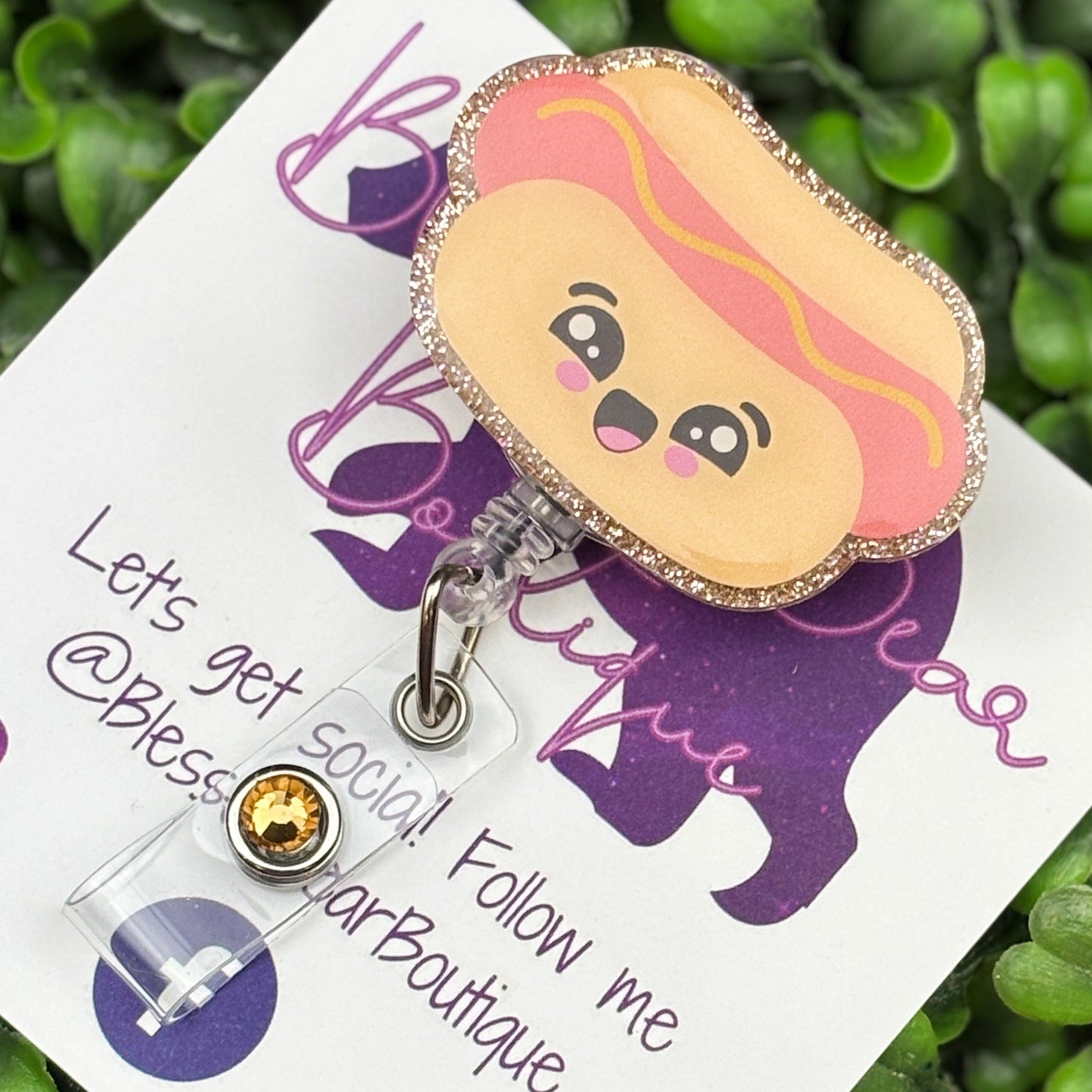 Hotdog Badge Reel