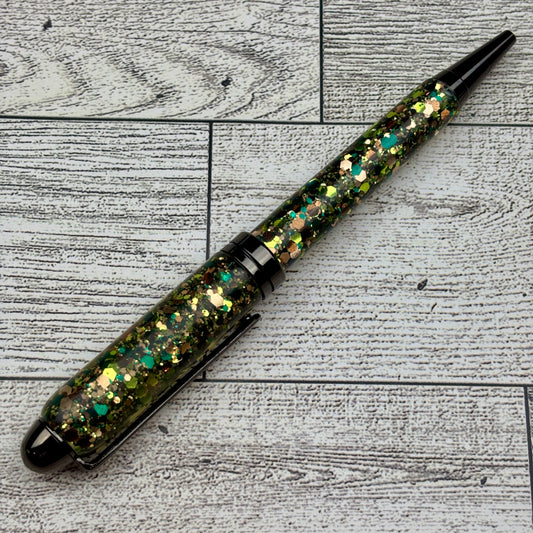 Camouflage Glitter Ballpoint Pen