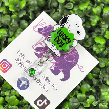 Lucky Dog Badge Reel