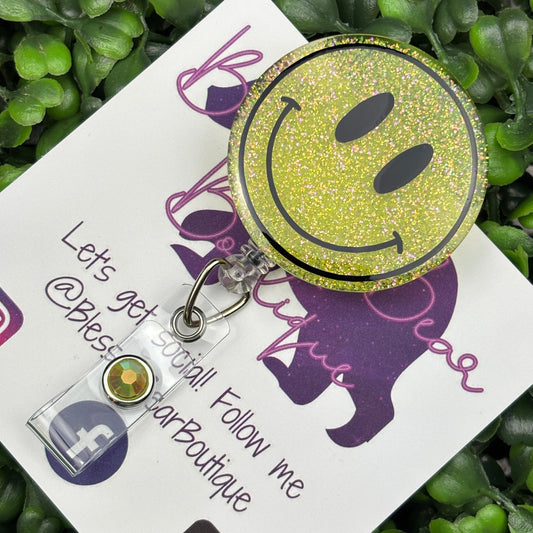 Yellow Smile Badge Reel