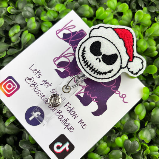 Santa Jack Felt Badge Reel