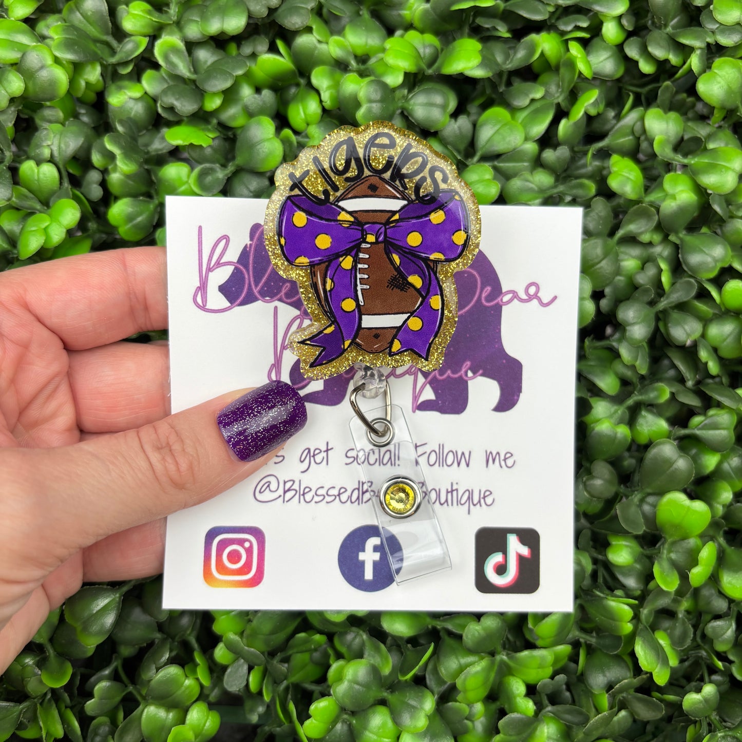 Tiger Football Badge Reel