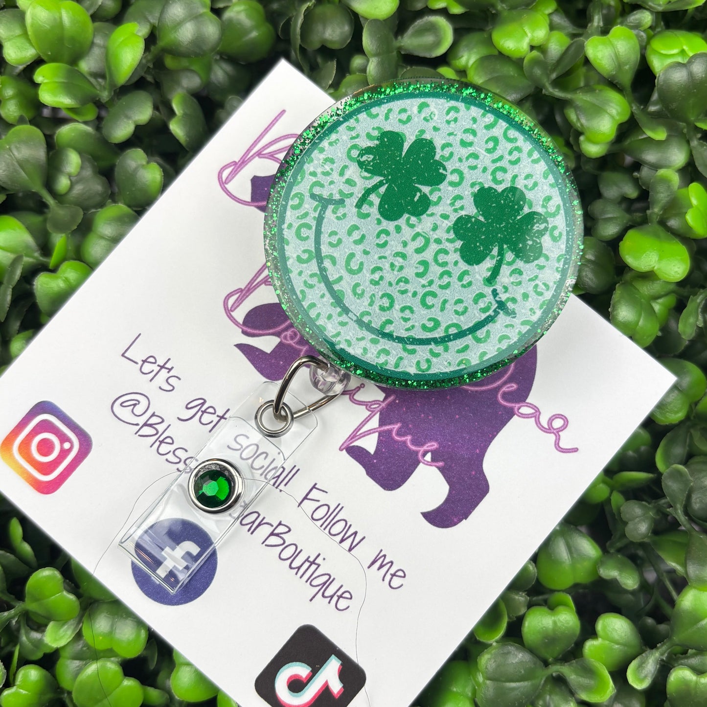 St. Patrick's Day Smiley Badge Reel