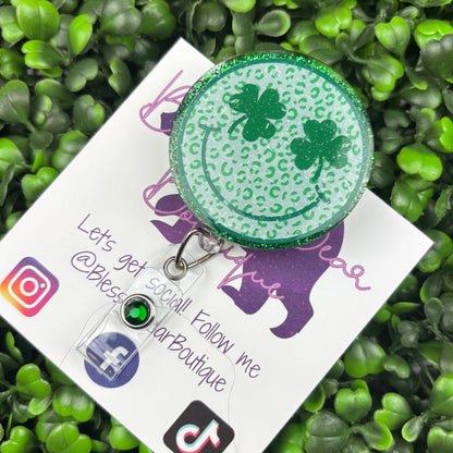 St. Patrick's Day Smiley Badge Reel
