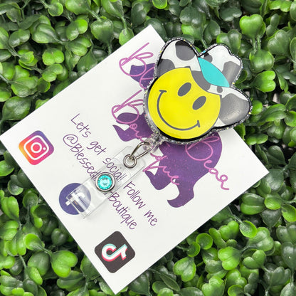 Smiling Cowboy Badge Reel