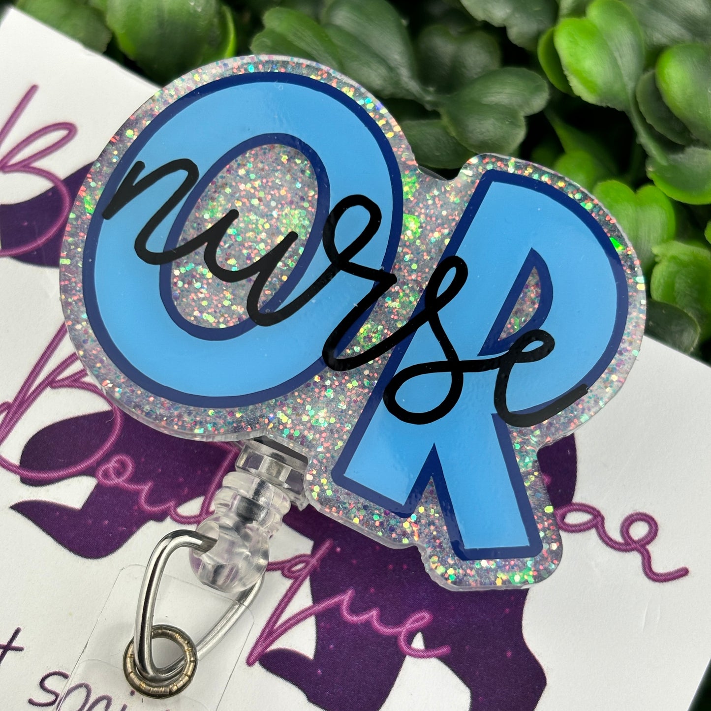 Personalized Blue OR Badge Reel