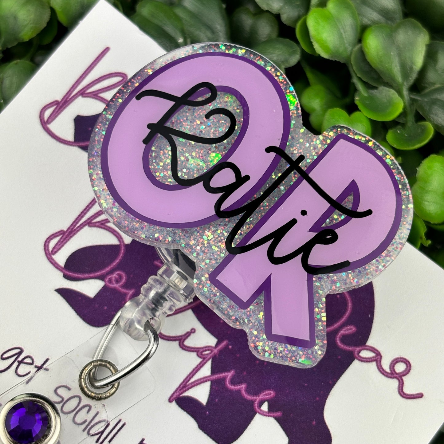 Personalized Purple OR Badge Reel