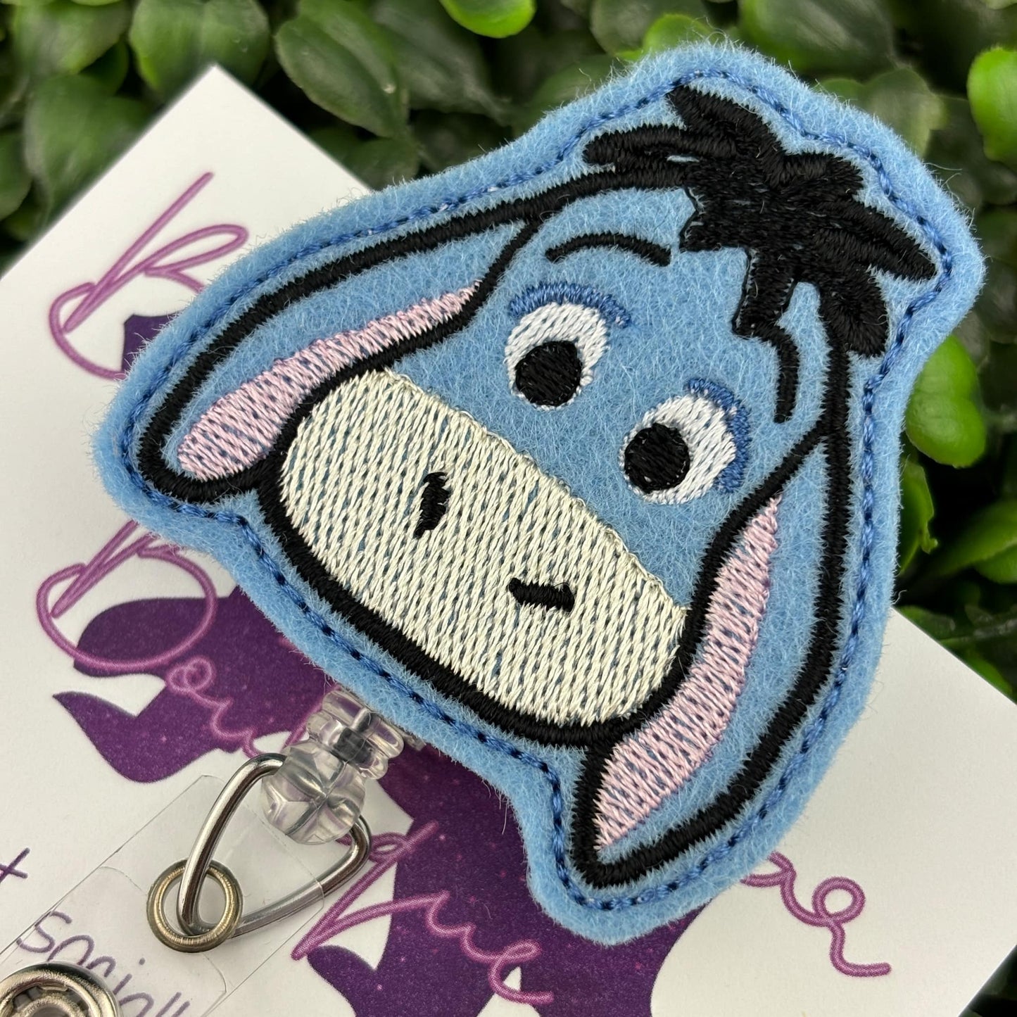 Donkey Felt Badge Reel