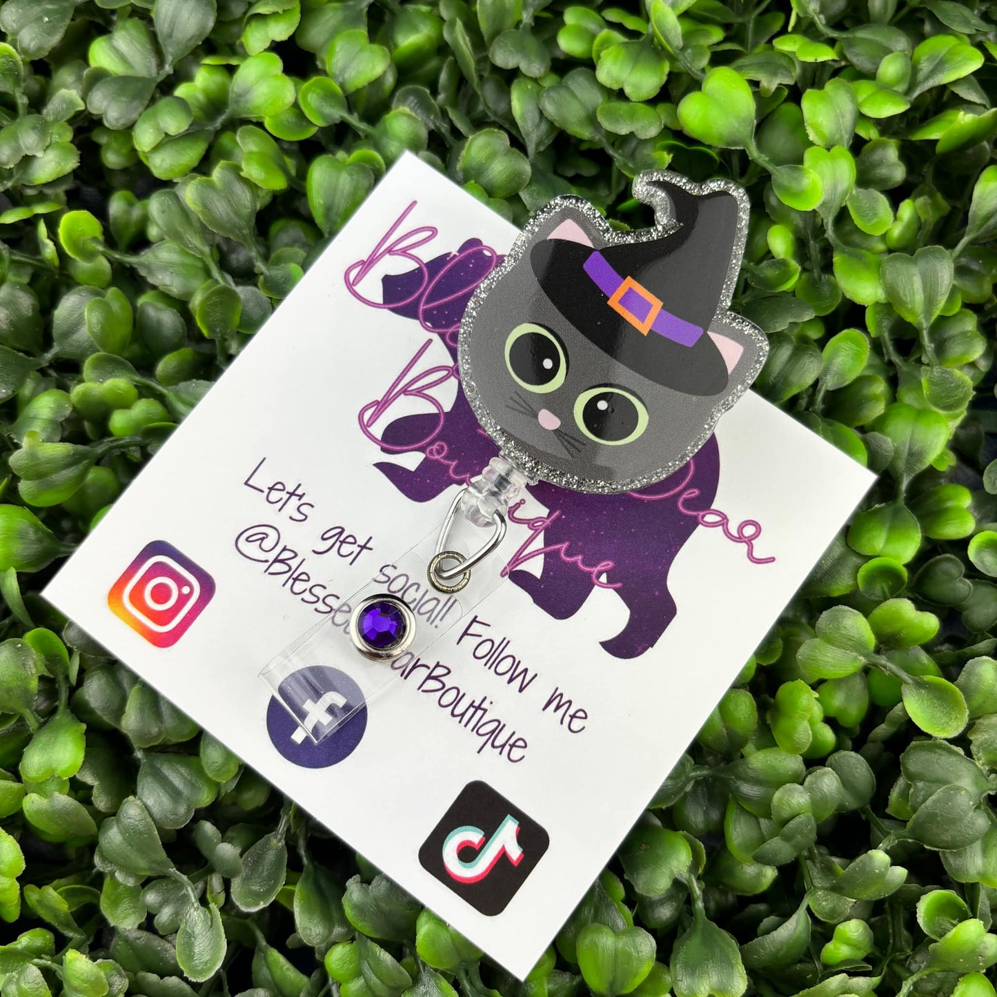 Kitty Witch Badge Reel