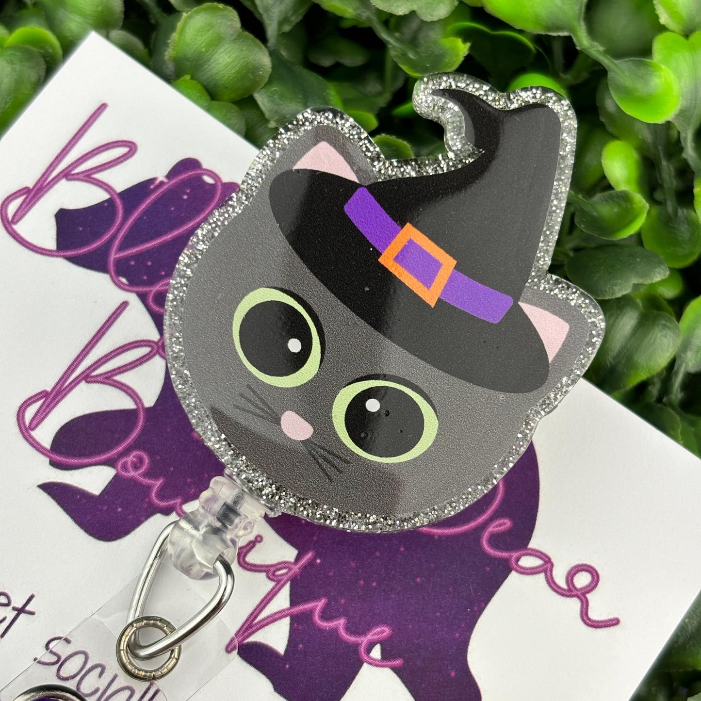 Kitty Witch Badge Reel