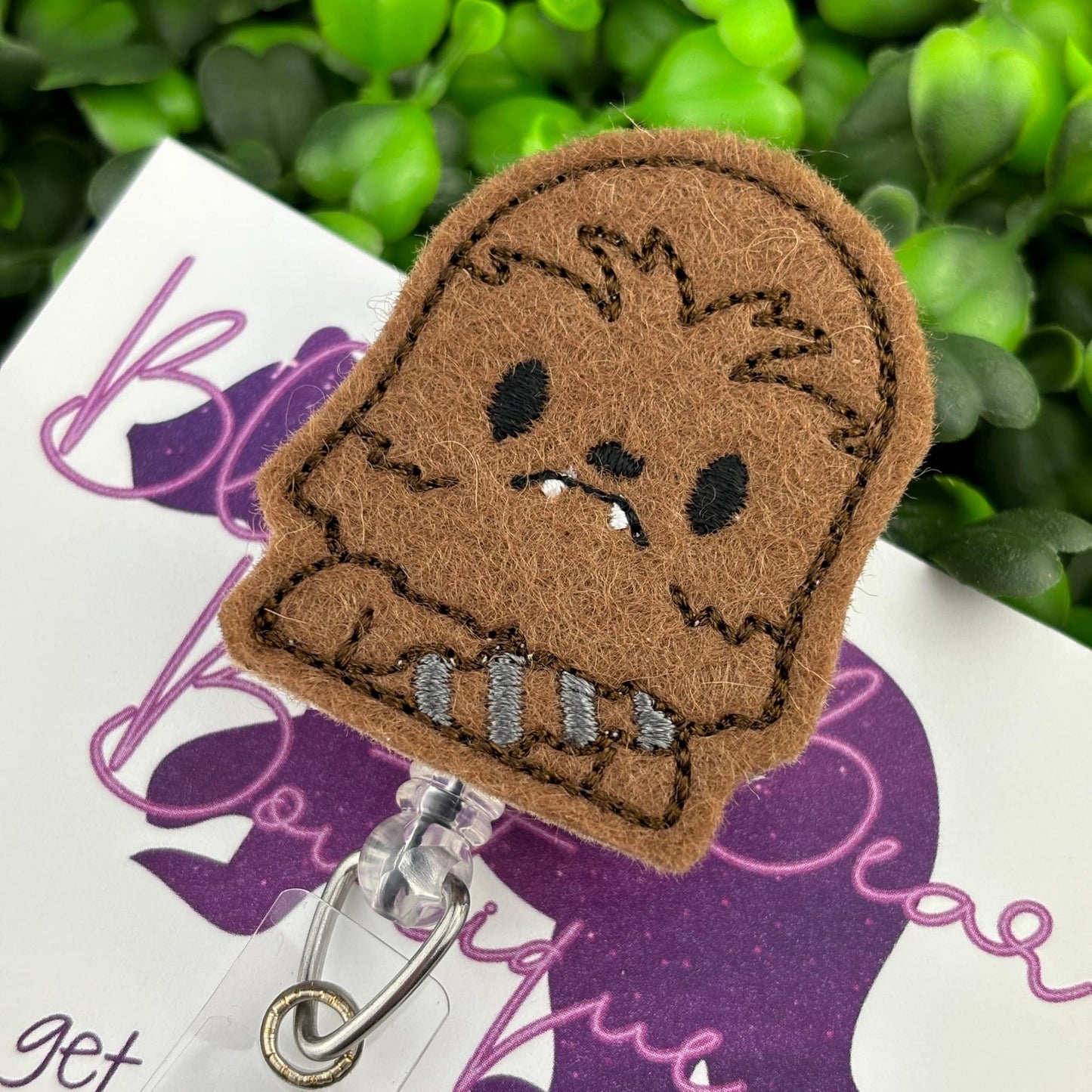 Chewie Felt Badge Reel