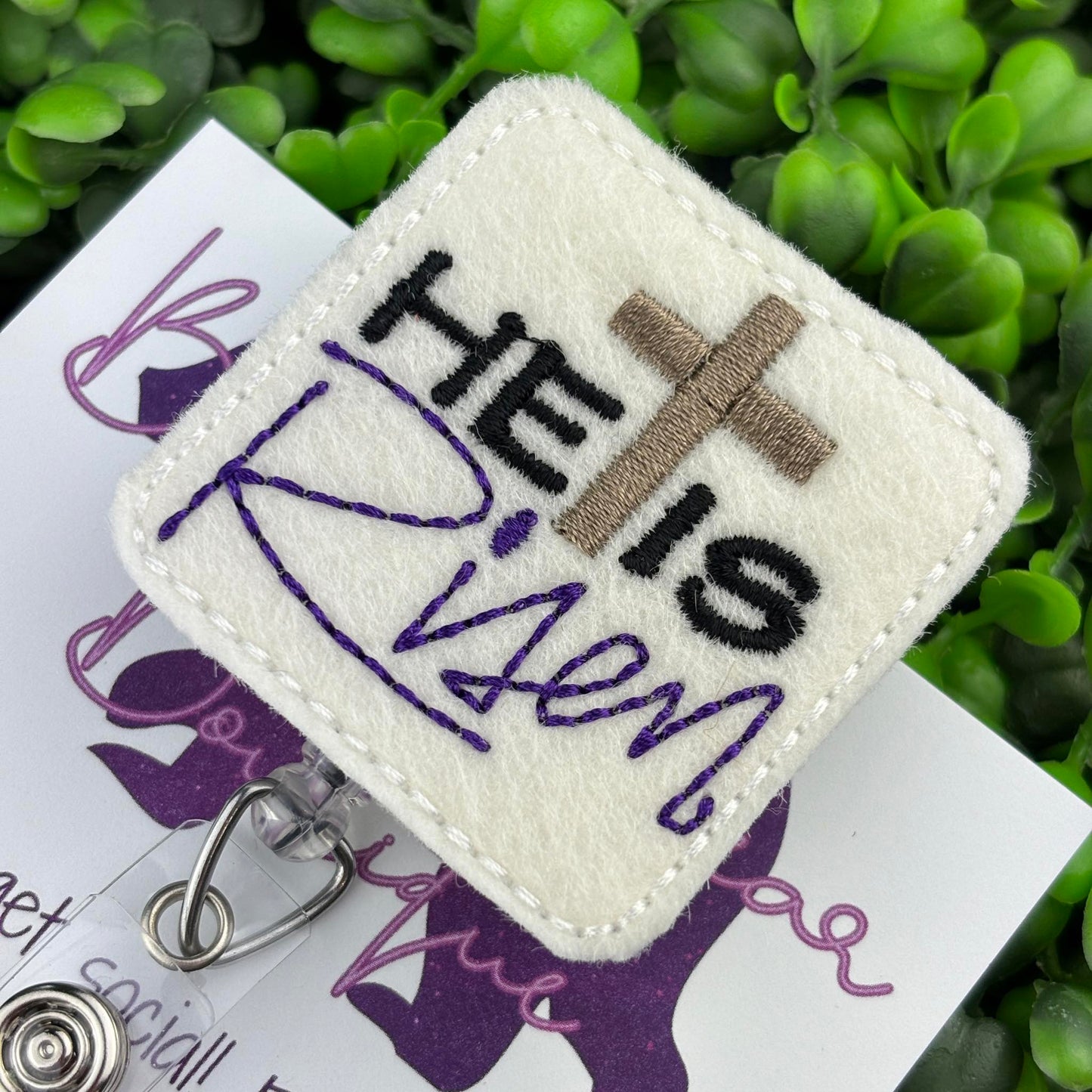 He is Risen Felt Badge Reel