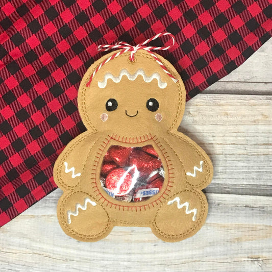 Large Gingerbread Treat Bag - Blessed Bear Boutique