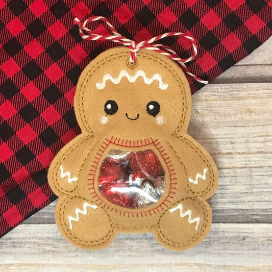 Small Gingerbread Treat Bag - Blessed Bear Boutique