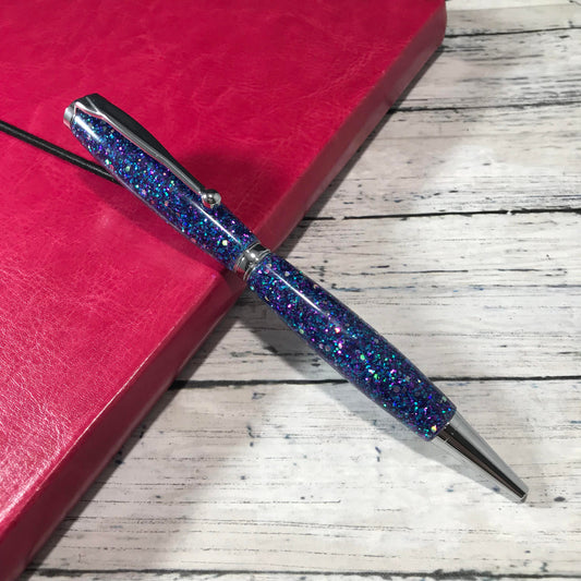 Galaxy Glitter Mix Refillable Ballpoint Pen - Blessed Bear Boutique