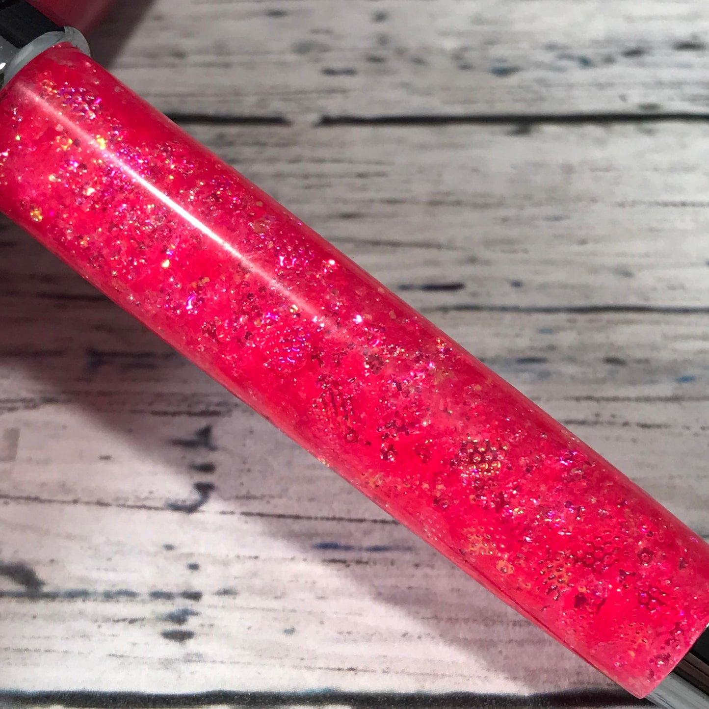 Opalescent Bright Pink Glitter Refillable Ballpoint Pen - Blessed Bear Boutique