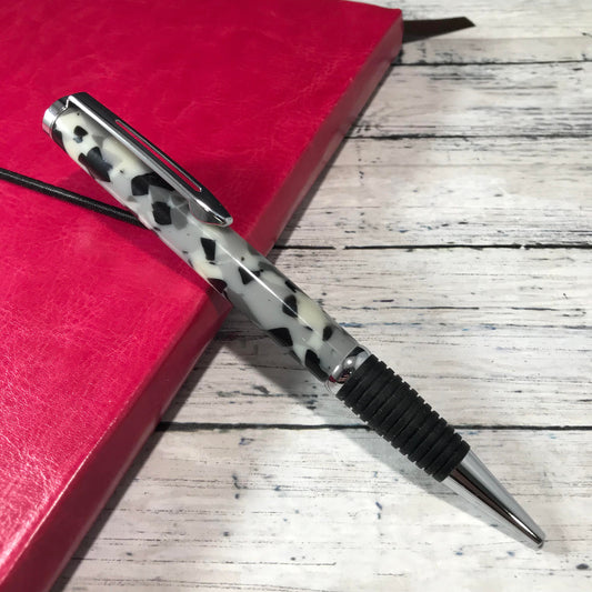 Black, Grey and White Ballpoint Pen - Blessed Bear Boutique
